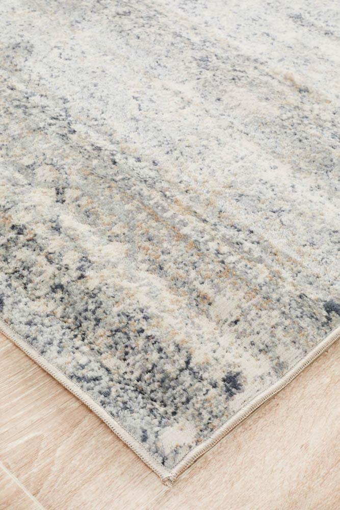 Providence Esquire Segments Traditional Blue Runner - Cozy Rugs Australia