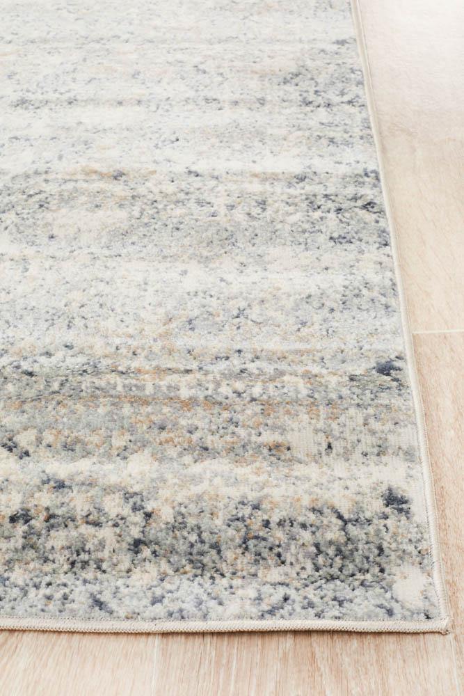 Providence Esquire Segments Traditional Blue Runner - Cozy Rugs Australia