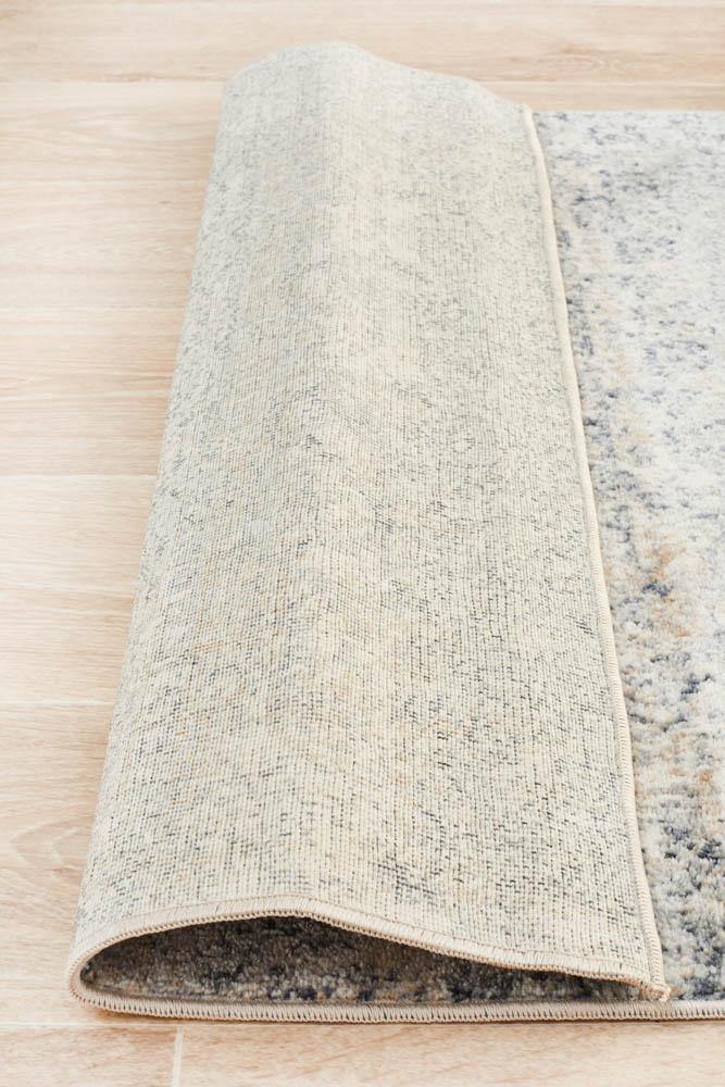 Providence Esquire Segments Traditional Blue Runner - Cozy Rugs Australia