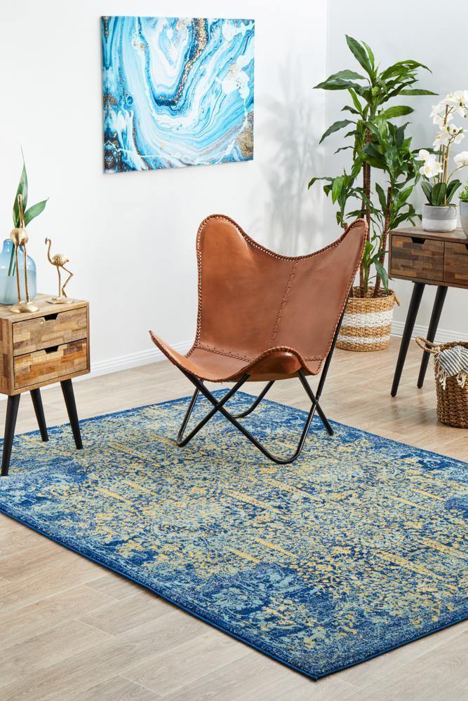 Radiance 411 Royal Blue Rug - Cozy Rugs Australia