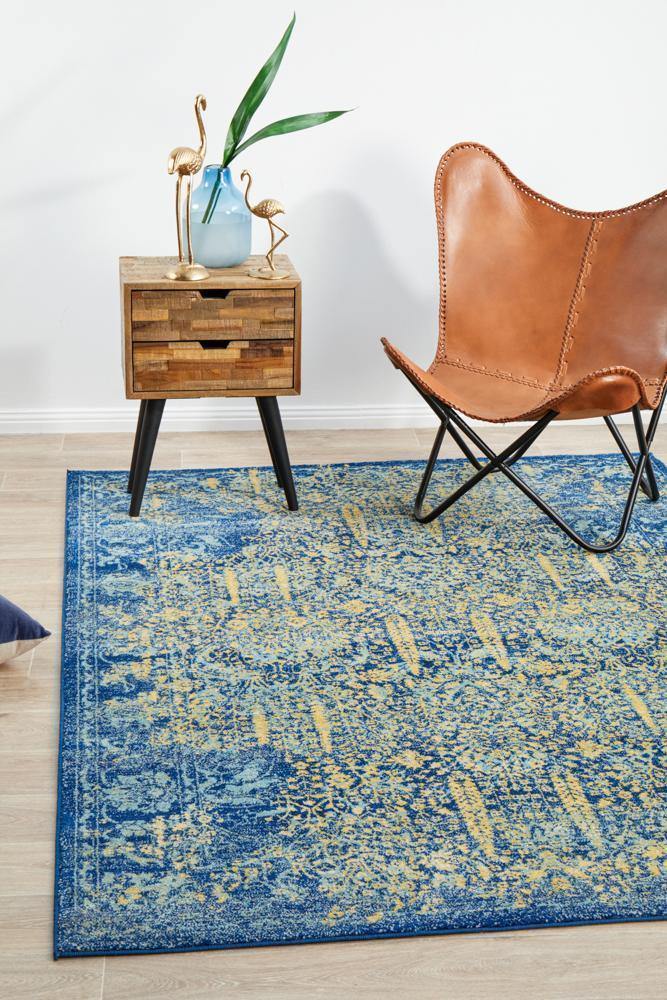 Radiance 411 Royal Blue Rug - Cozy Rugs Australia