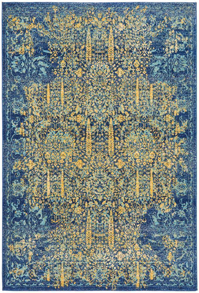 Radiance 411 Royal Blue Rug - Cozy Rugs Australia