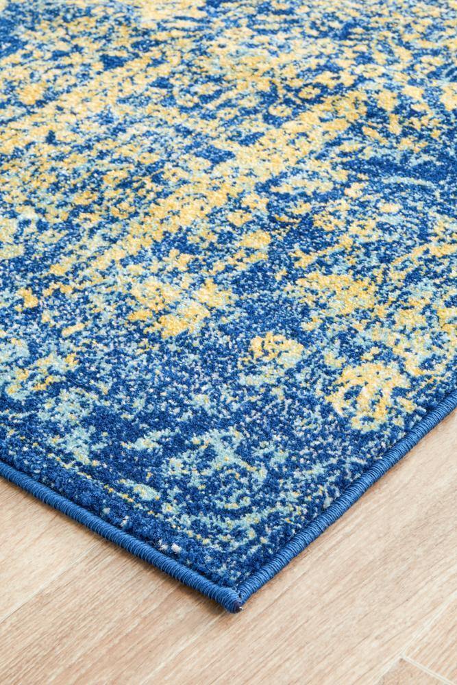 Radiance 411 Royal Blue Runner Rug - Cozy Rugs Australia