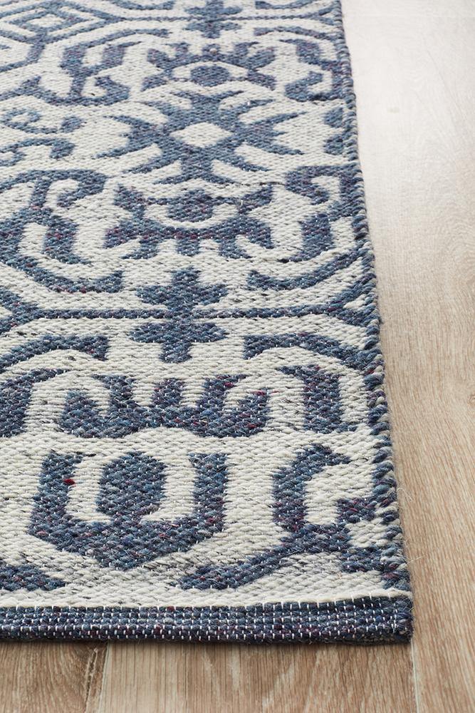Relic Kian Silver Navy Rug - Cozy Rugs Australia