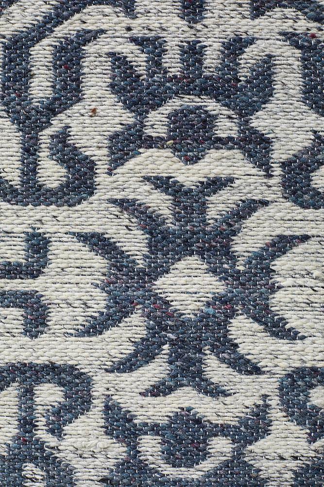 Relic Kian Silver Navy Rug - Cozy Rugs Australia