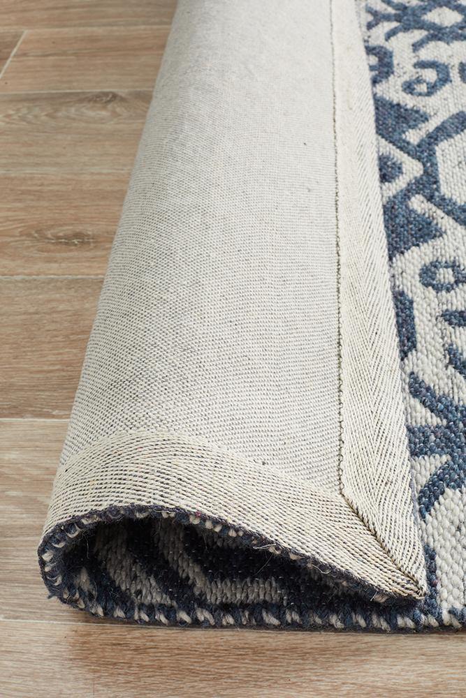 Relic Kian Silver Navy Rug - Cozy Rugs Australia