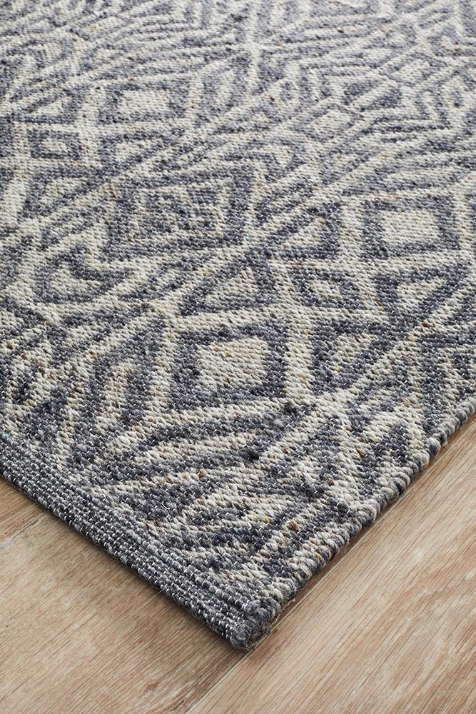 Relic Sammy Graphite Cobolt Rug - Cozy Rugs Australia