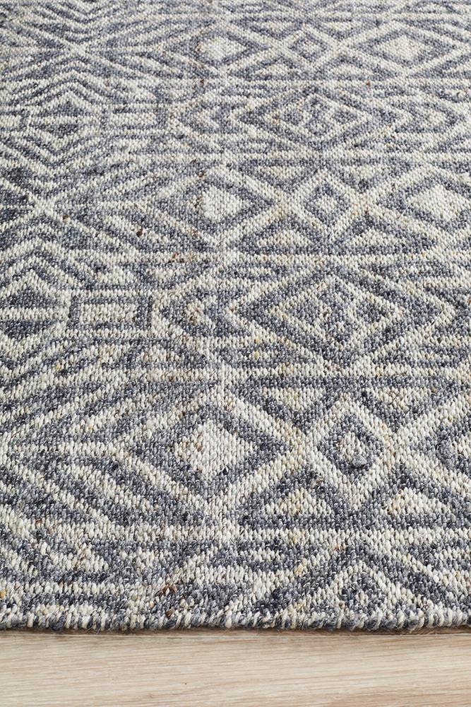 Relic Sammy Graphite Cobolt Rug - Cozy Rugs Australia