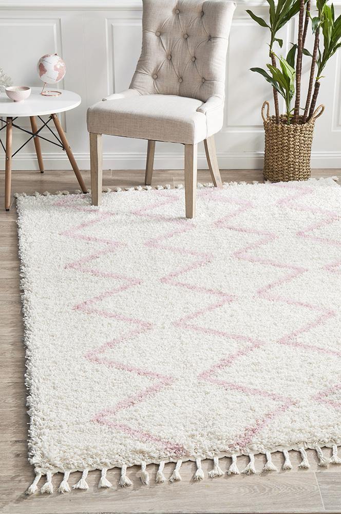 Saffron 11 Pink Rug - Cozy Rugs Australia