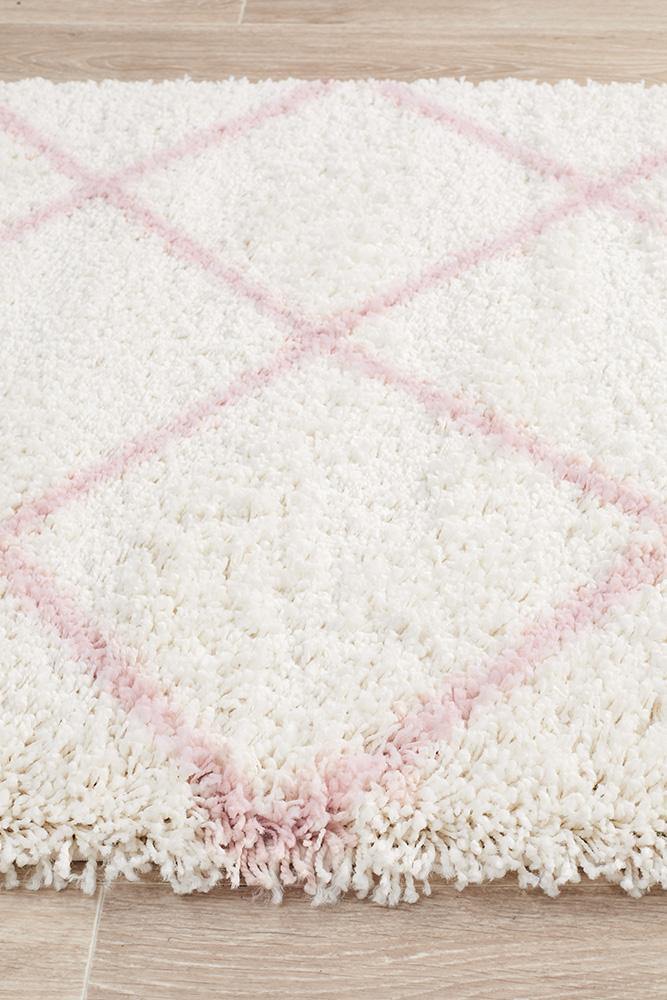 Saffron 22 Pink Runner Rug - Cozy Rugs Australia