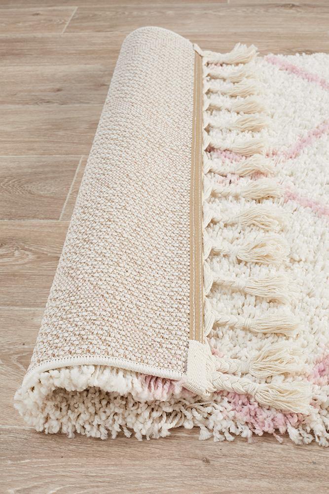 Saffron 22 Pink Runner Rug - Cozy Rugs Australia