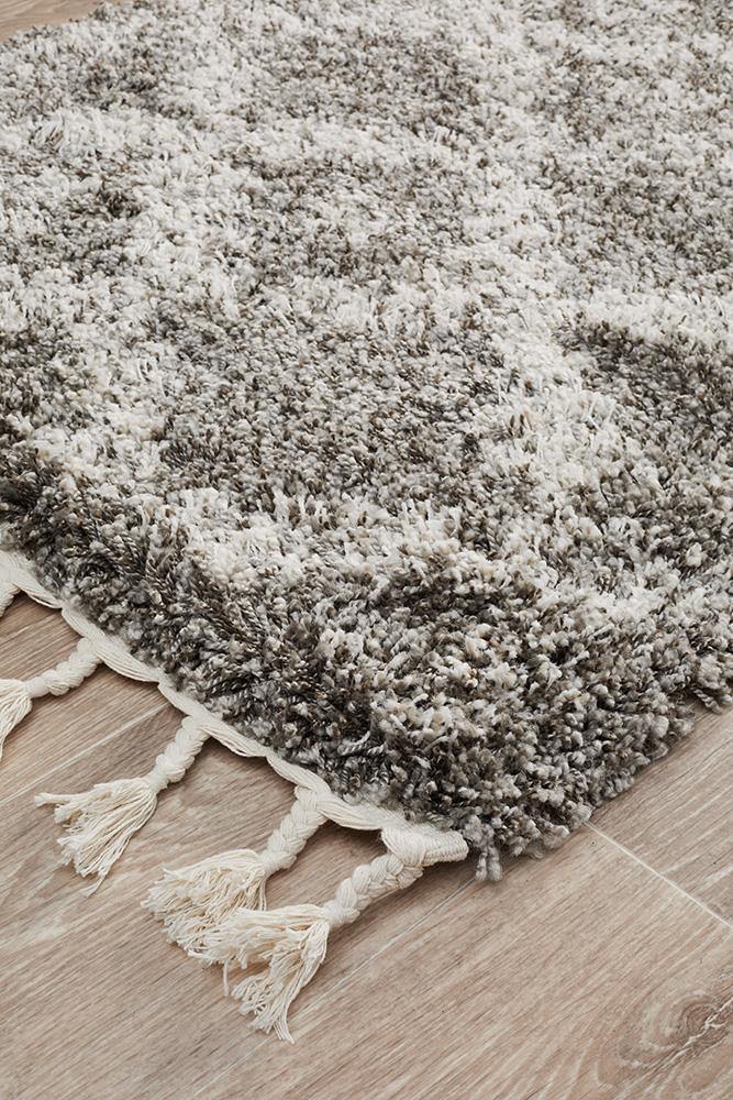 Saffron 33 Grey Runner Rug - Cozy Rugs Australia
