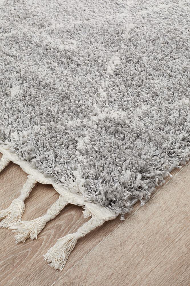Saffron 44 Silver Runner Rug - Cozy Rugs Australia