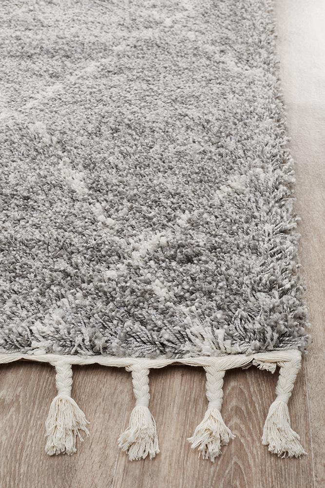 Saffron 44 Silver Runner Rug - Cozy Rugs Australia