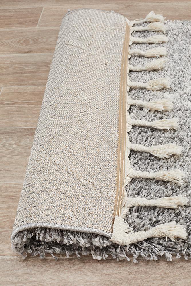 Saffron 44 Silver Runner Rug - Cozy Rugs Australia