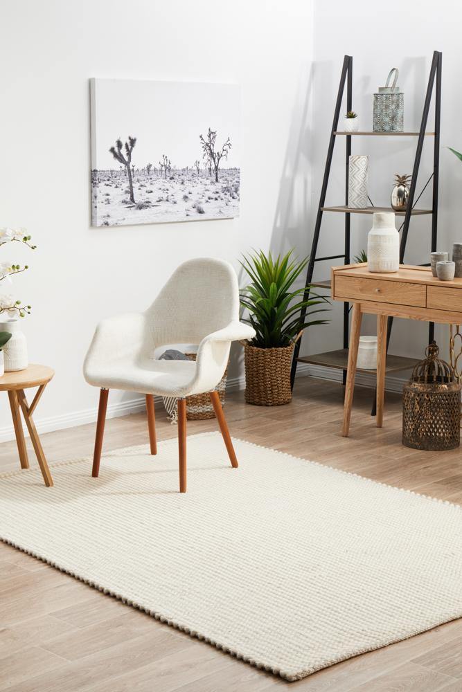 Skandinavian 300 White Rug - Cozy Rugs Australia