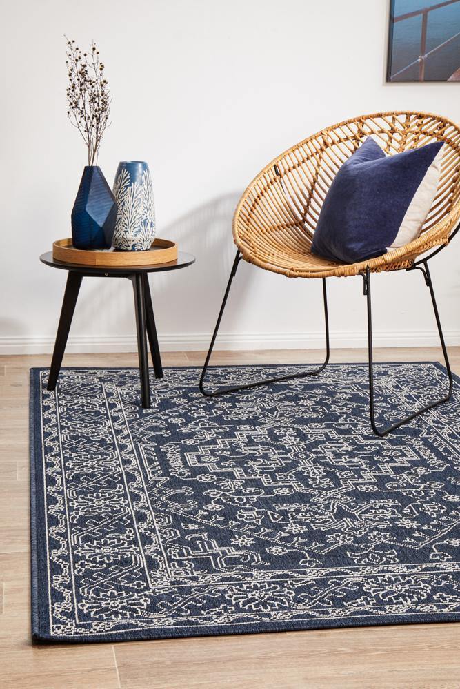 Seaside 5555 Navy Rug - Cozy Rugs Australia