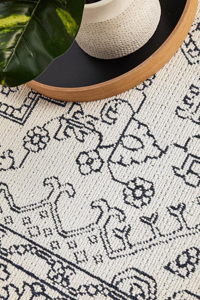 Seaside 5555 White Rug - Cozy Rugs Australia