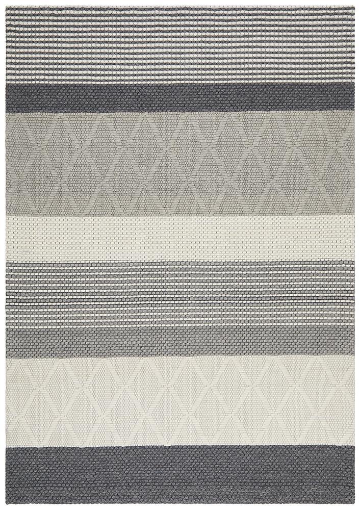 Studio Karlsson Wool Hatch Textured Rug - Cozy Rugs Australia