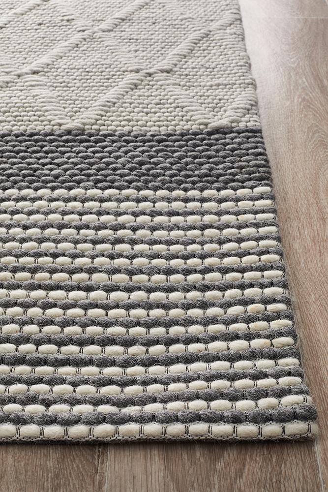 Studio Karlsson Wool Hatch Textured Rug - Cozy Rugs Australia