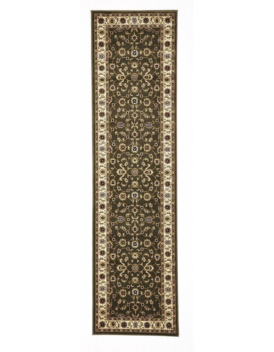Sydney Collection Classic Rug Green with Ivory Border - Cozy Rugs Australia