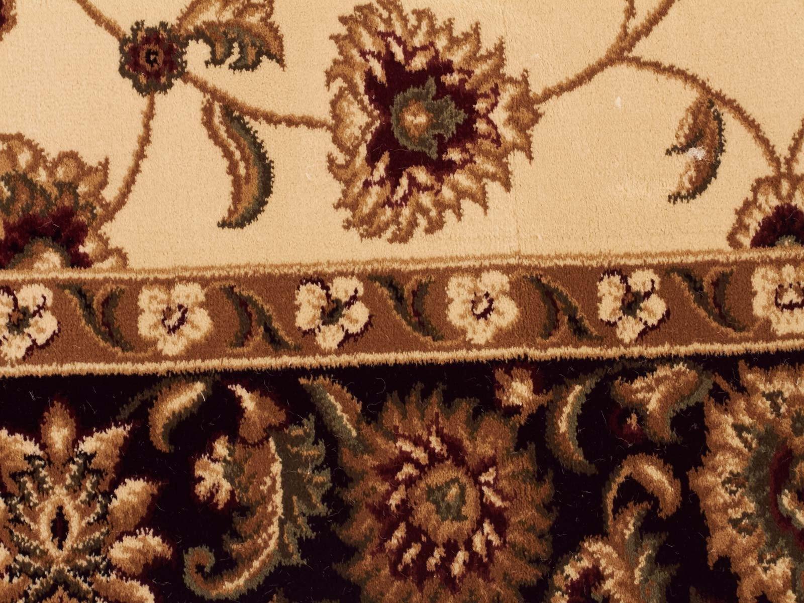 Sydney Classic Runner Ivory with Black Border Runner Rug - Cozy Rugs Australia