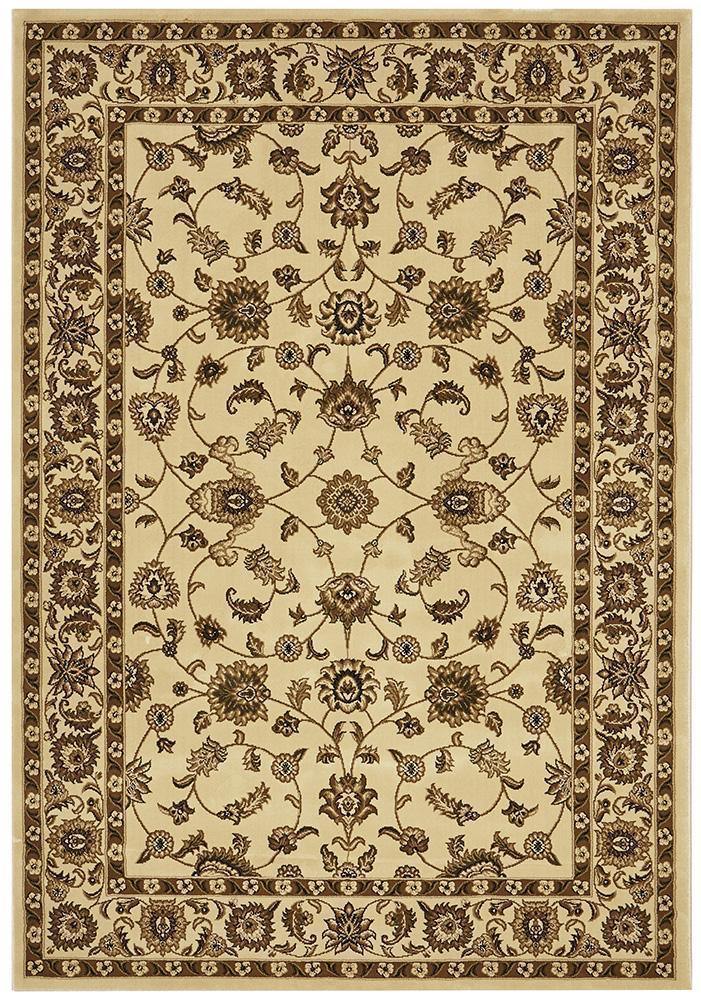 Sydney Collection Classic Rug Ivory with Ivory Border - Cozy Rugs Australia