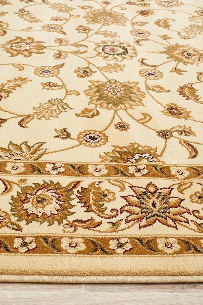 Sydney Collection Classic Rug Ivory with Ivory Border - Cozy Rugs Australia