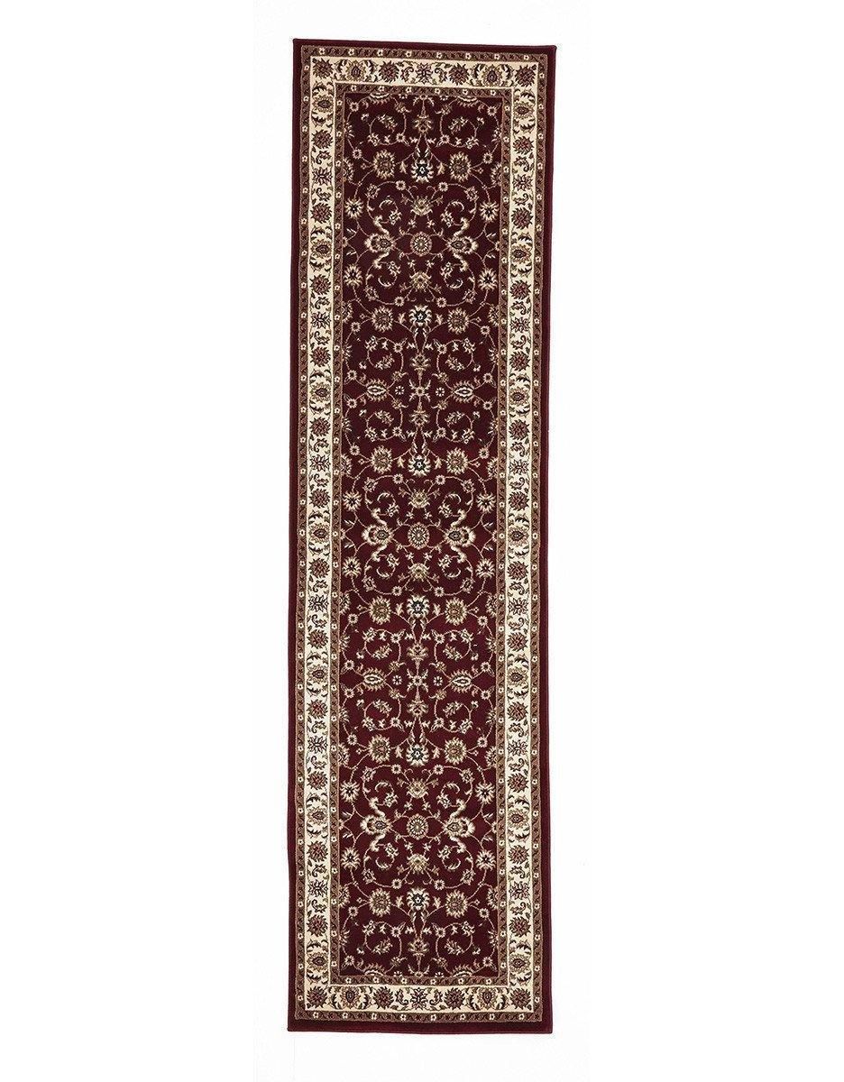 Sydney Collection Classic Rug Red with Ivory Border - Cozy Rugs Australia
