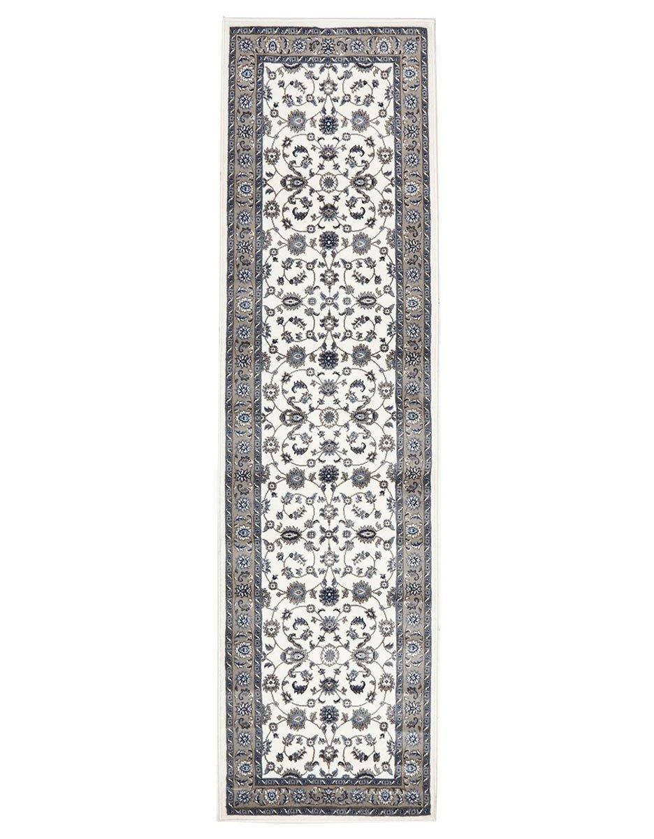 Sydney Collection Classic Rug White with Beige Border - Cozy Rugs Australia