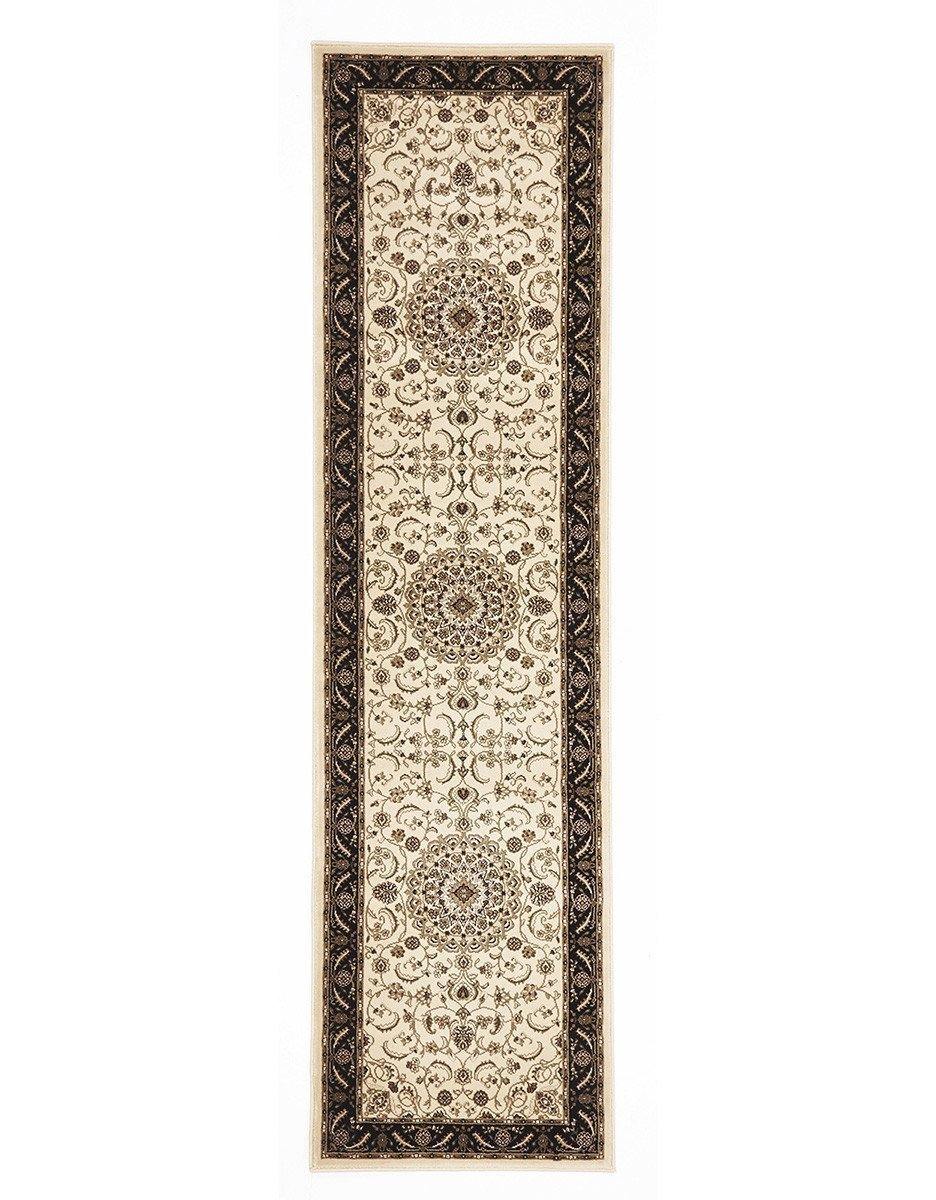 Sydney Collection Medallion Rug Ivory with Black Border - Cozy Rugs Australia