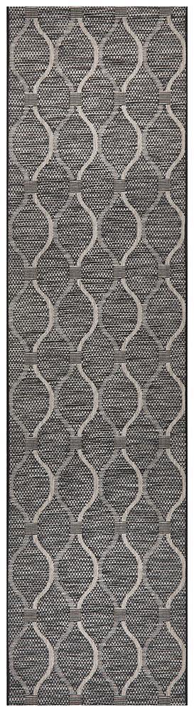 Rug Culture Terrace 5501 Black Runner Rug - Cozy Rugs Australia