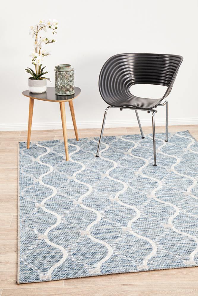 Rug Culture Terrace 5501 Blue - Cozy Rugs Australia