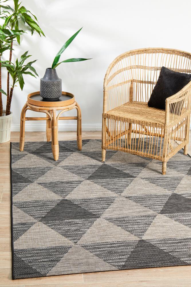 Rug Culture Terrace 5503 Black - Cozy Rugs Australia