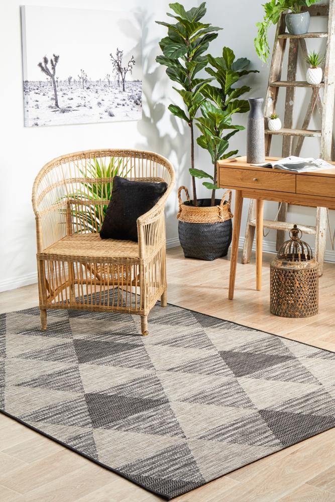Rug Culture Terrace 5503 Black - Cozy Rugs Australia