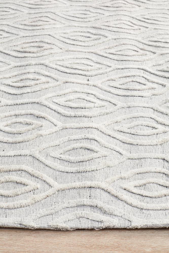Visions Winter Wish White Modern Rug - Cozy Rugs Australia