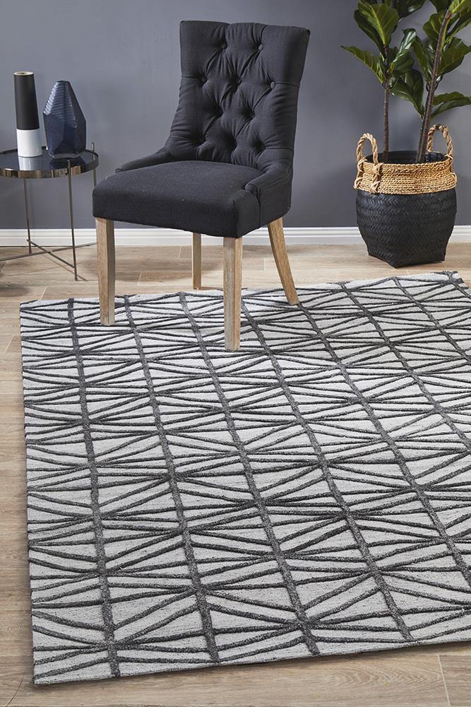 Visions Winter Pewter Prestige Modern Rug - Cozy Rugs Australia