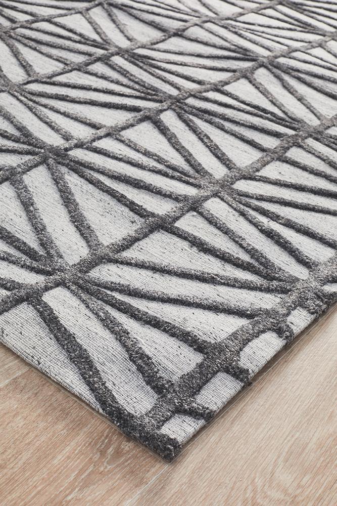Visions Winter Pewter Prestige Modern Rug - Cozy Rugs Australia