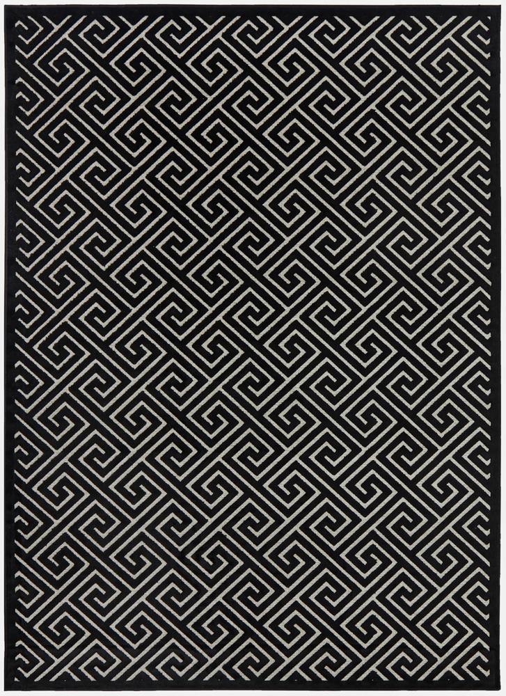 York Alice Black & Gold Rug - Cozy Rugs Australia