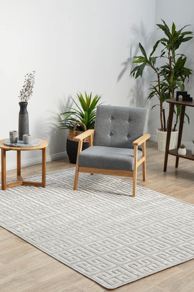 York Brenda Silver Rug - Cozy Rugs Australia