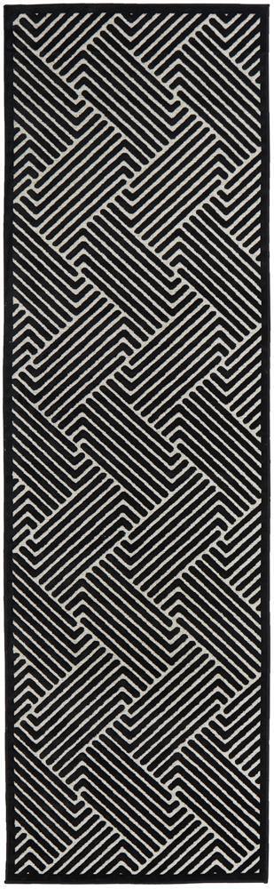 York Cindy Black & Gold Rug - Cozy Rugs Australia