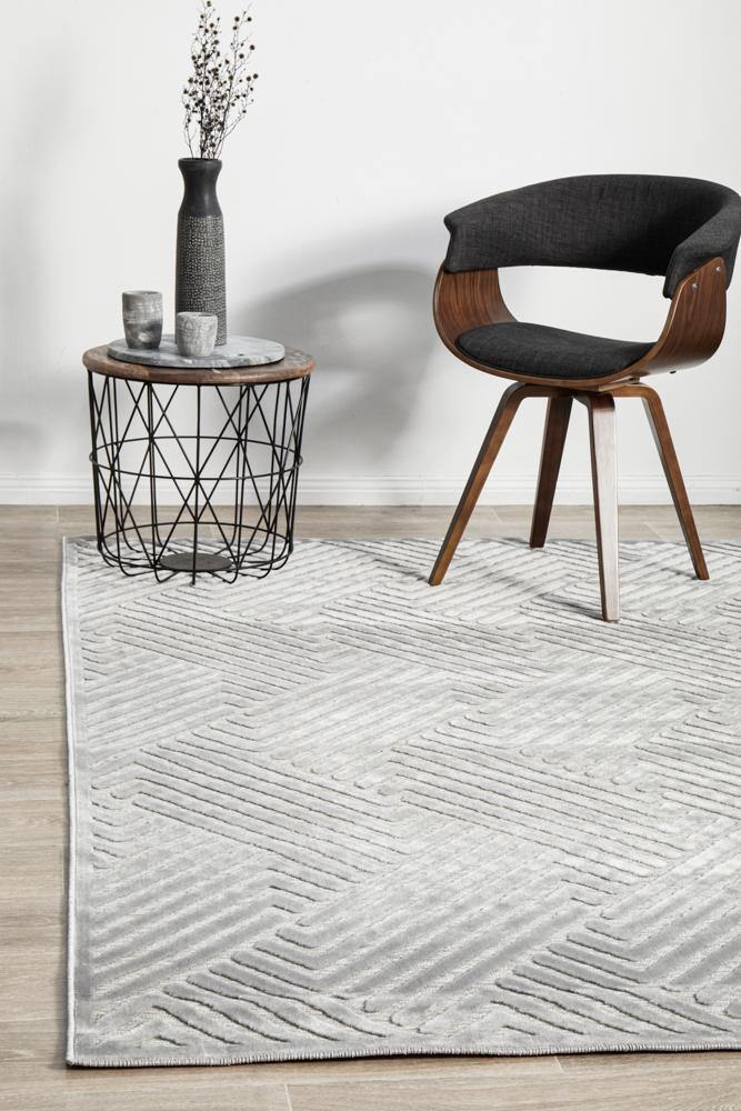 York Cindy Silver Rug - Cozy Rugs Australia