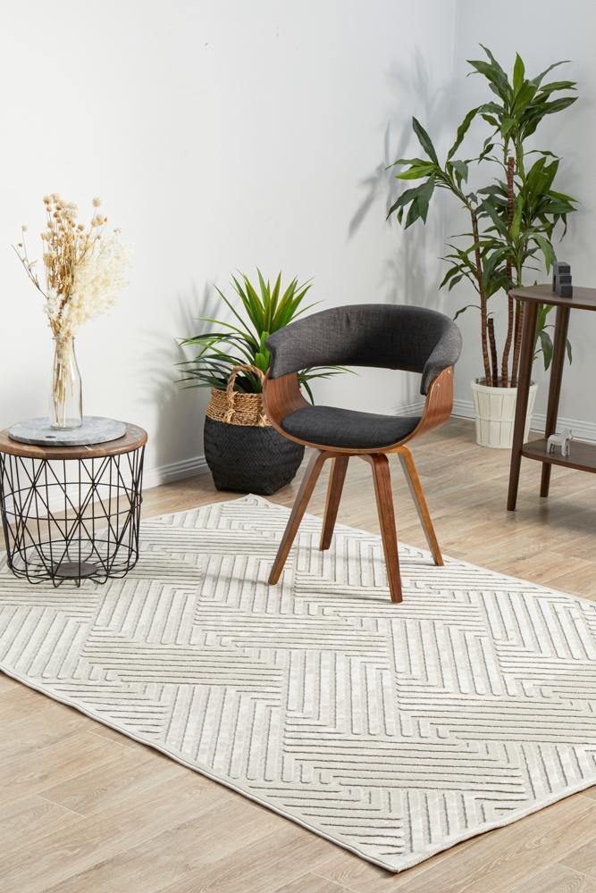 York Cindy Natural White Rug - Cozy Rugs Australia