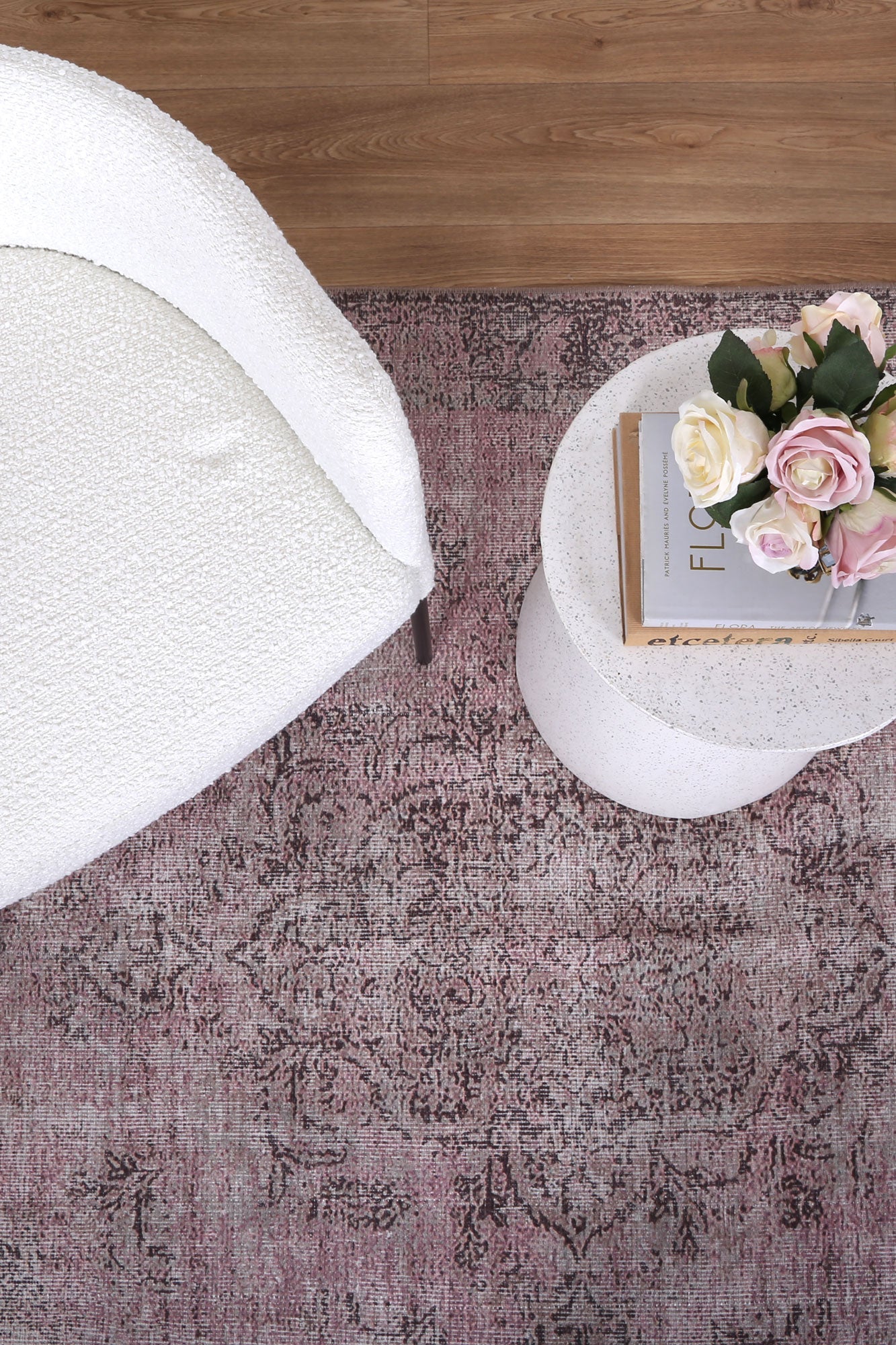 Germain Rose Rug round