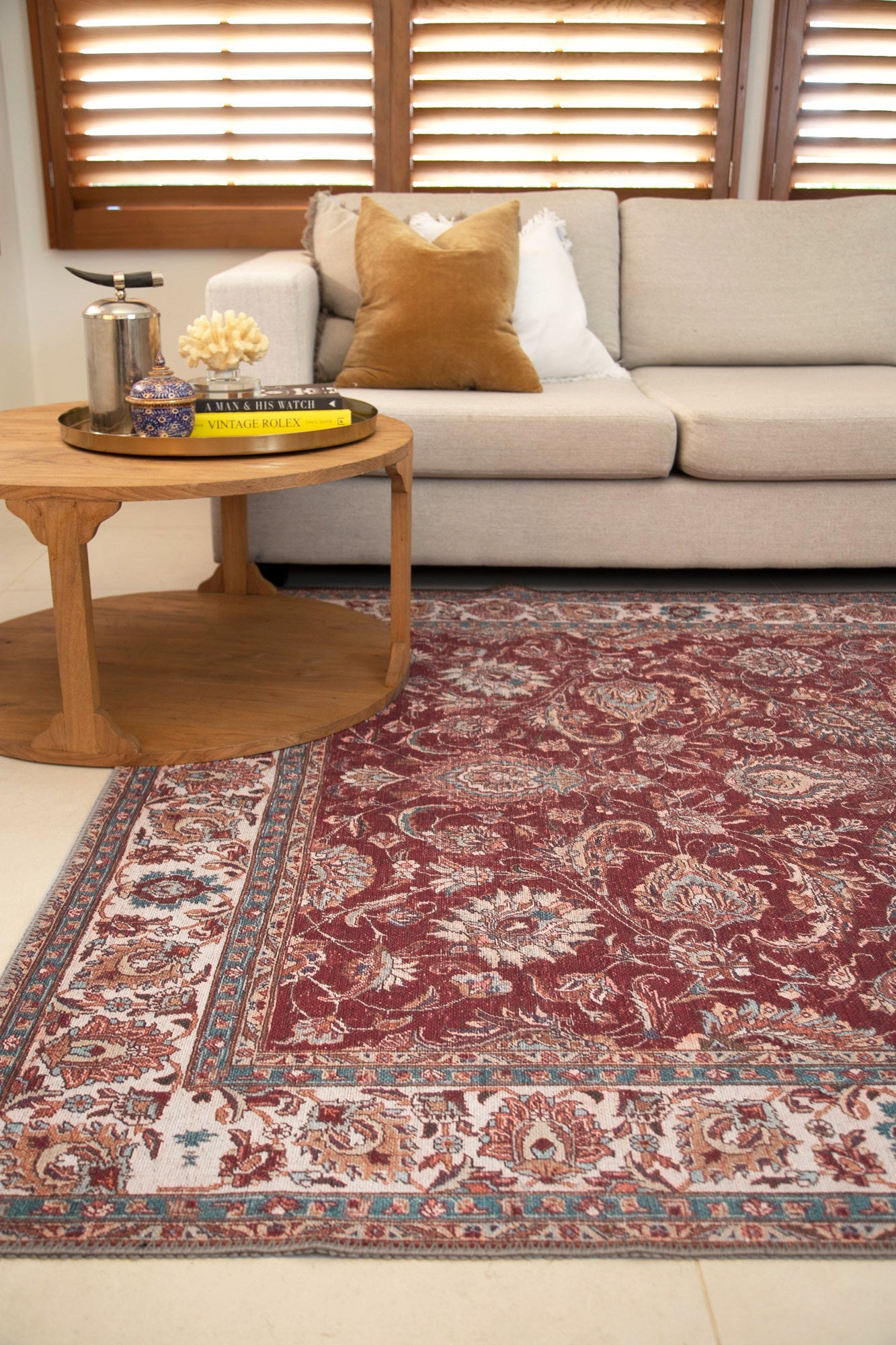 Shiraz Persian Red Area Rug quality