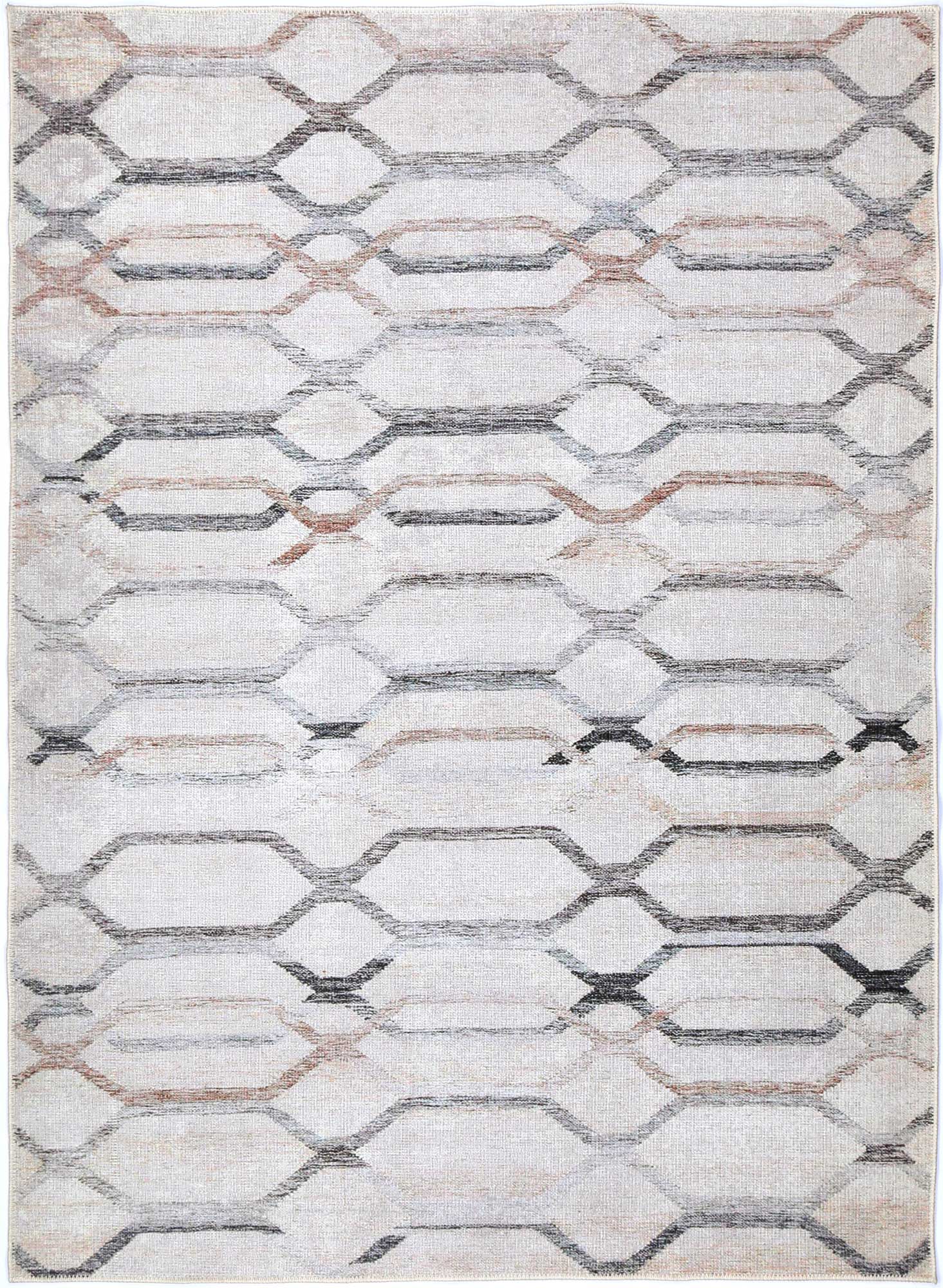 Maxine Lattice Pastel in Grey Rug