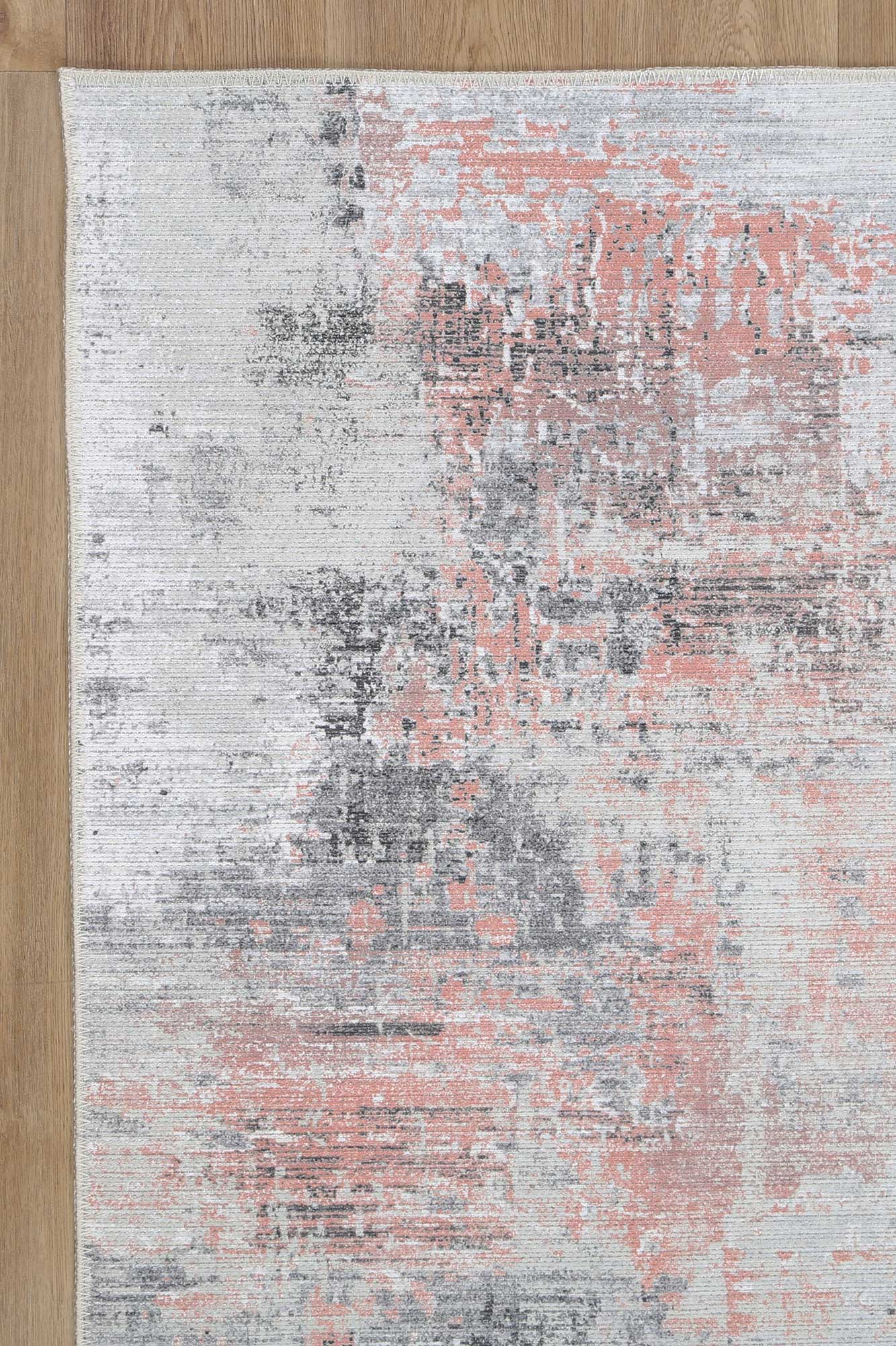 Abstract Celine Blush Rug side facing