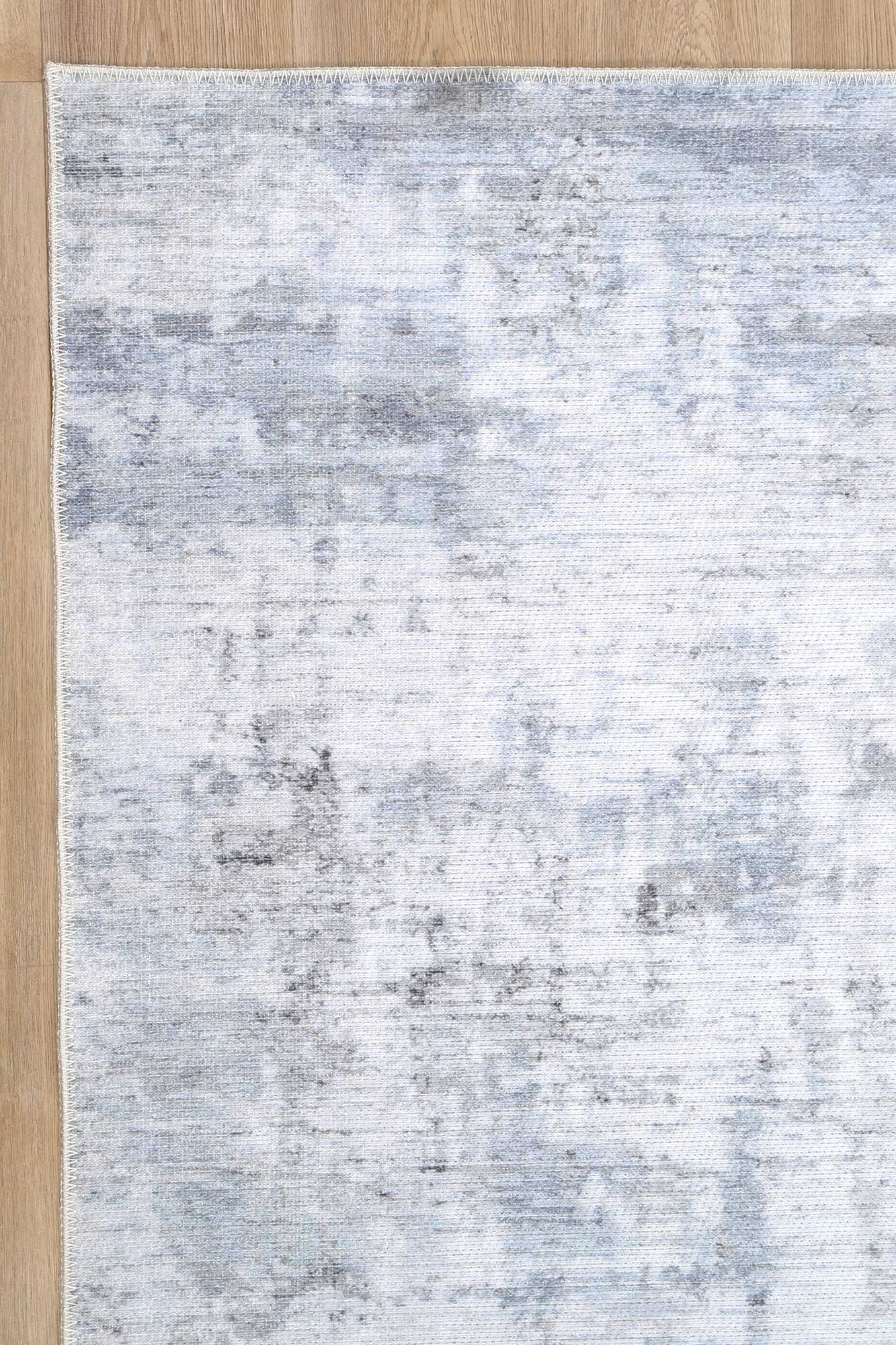 Abstract Evalina Grey Rug side view