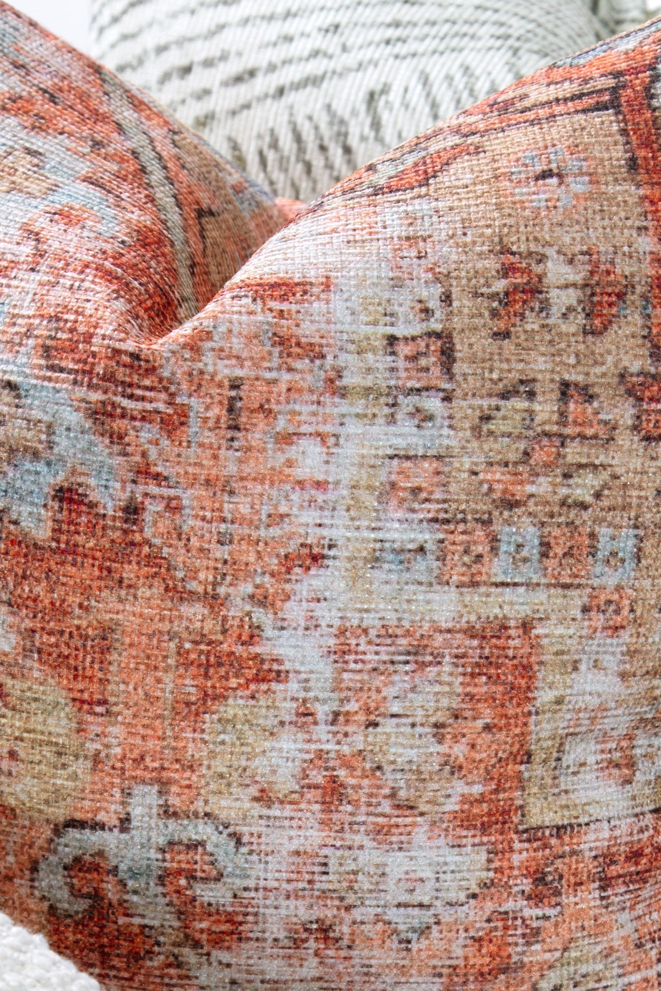 Sophia Heritage Rust Pillow side facing