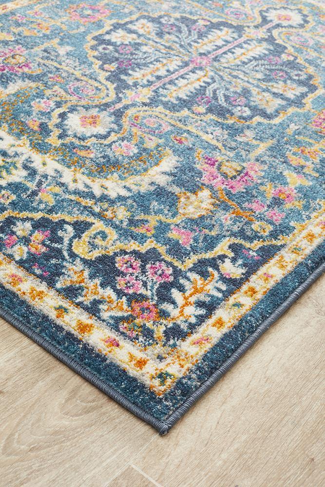 Babylon 209 Navy  Runner Rug - Cozy Rugs Australia